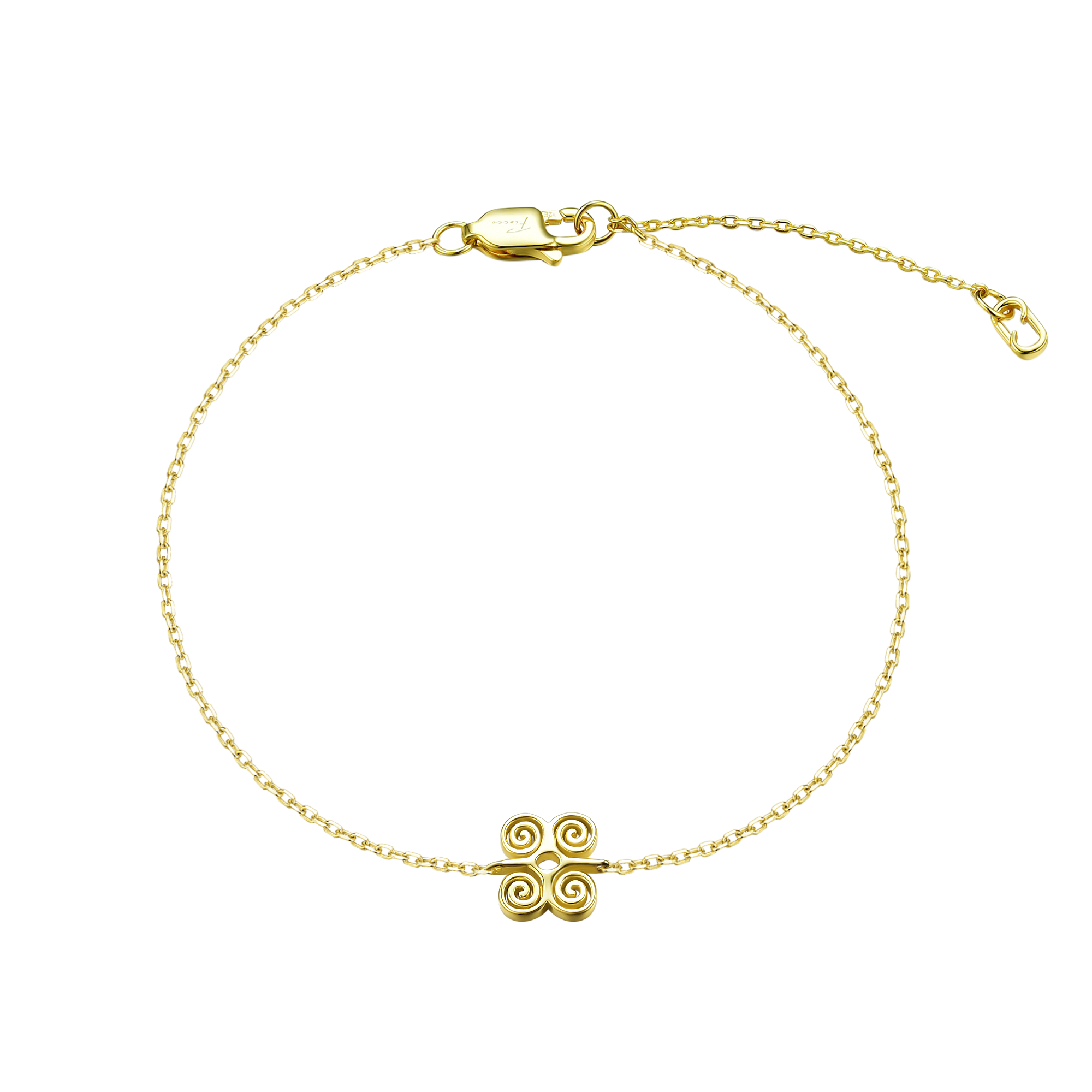 Dwennimmen Adinkra 18k Gold Vermeil Bracelet