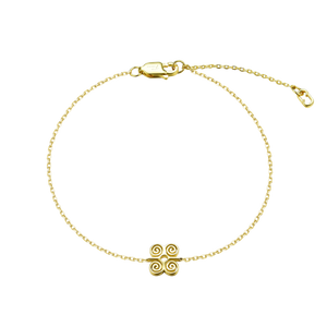 Dwennimmen Adinkra 18k Gold Vermeil Bracelet