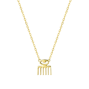 Duafe Adinkra 18k Gold Vermeil Necklace